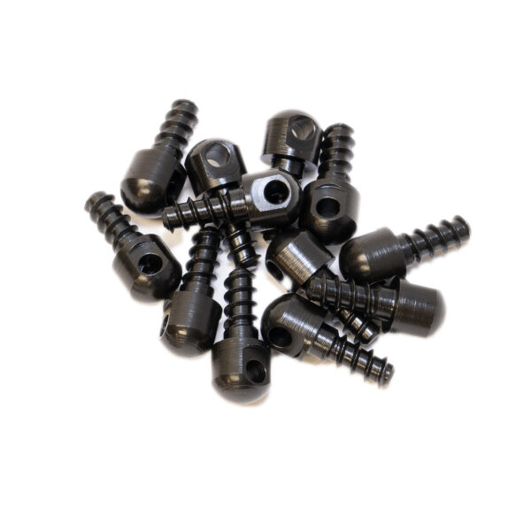 GrovTec US Inc GTHM60 Wood Screw  Swivel Studs 0.5" 12-Pack Black — view 1