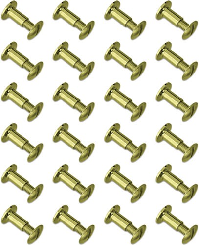 GROVTEC BRASS CHICAGO SCREWS - 24-PACK — view 1