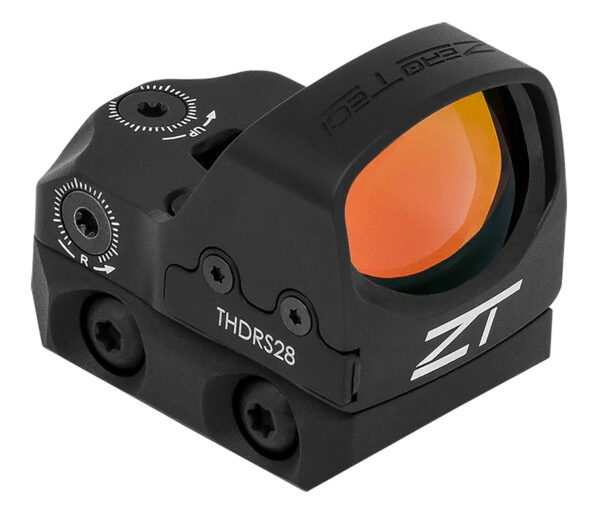 Zero Tech Optics THDRS28L Thrive HD w/Low Mount Black 1x28mmx20mm, 3 MOA Red Dot Reticle Picatinny Rail/RMR Footprint Mount — view 1