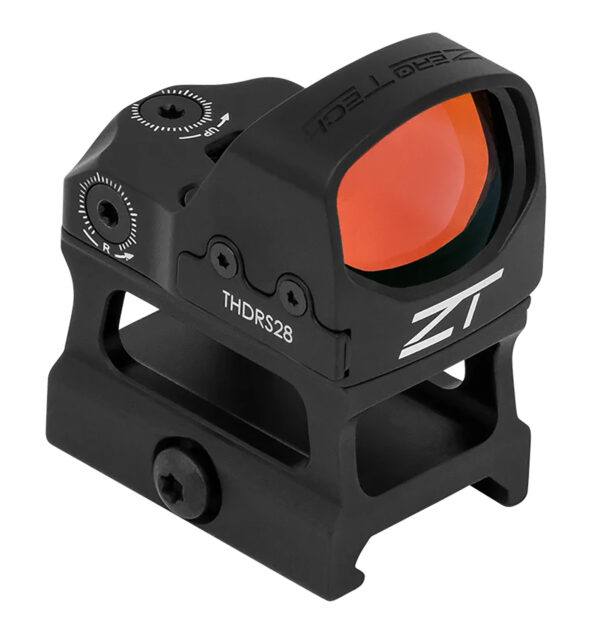 Zero Tech Optics THDRS28H Thrive HD w/High Mount Black 1x28mmx20mm, 3 MOA Red Dot Reticle Picatinny Rail/RMR Footprint Mount — view 1