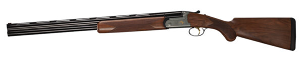 Bettinsoli USA BOSL122822 Omega S Lite 12 Gauge Break Open 3" 2rd 28" Blued 28" Vent Rib Barrel Stainless Engraved Stainless Receiver Walnut Wood Fixed Stock Ambidextrous Hand — view 1