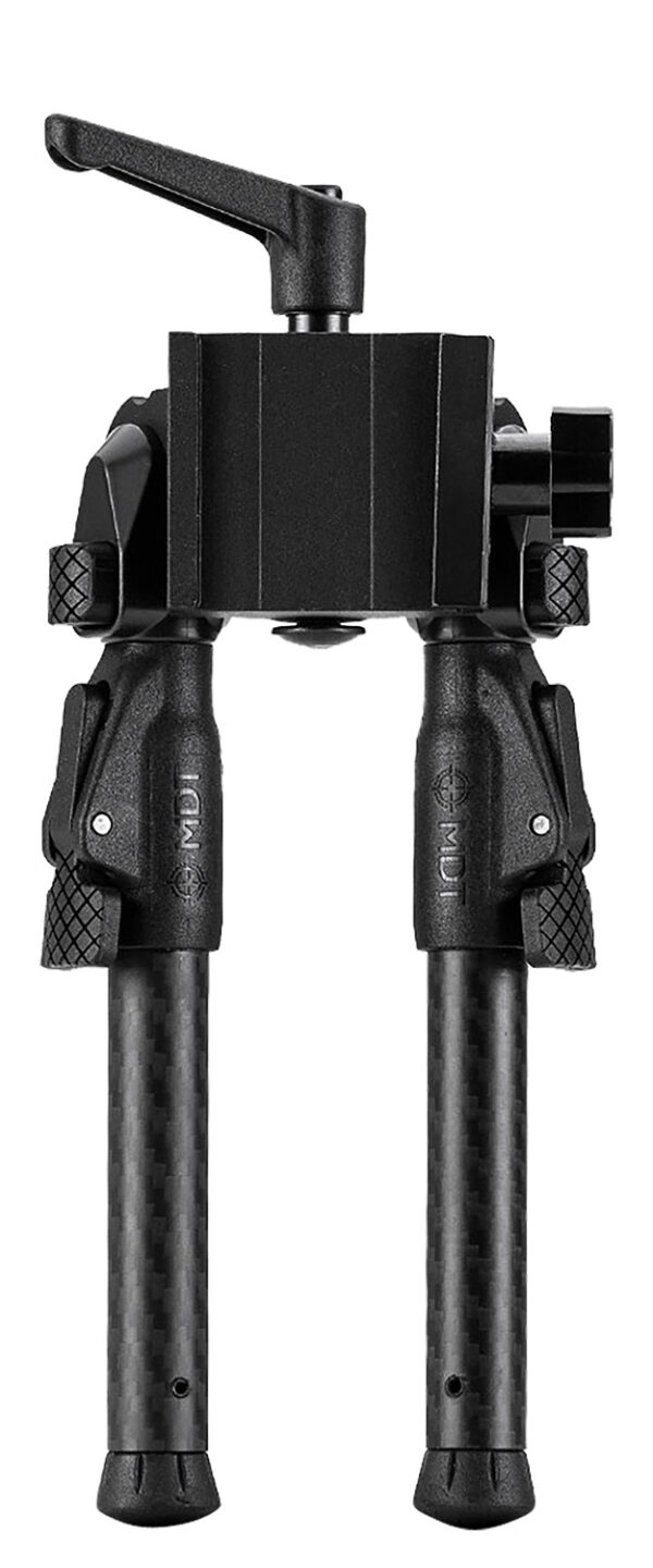 Mdt Sporting Goods Inc 105561BLK GRND-POD  Black 4.50"-9" Carbon Fiber/Aluminum, Adj. Throw Lever, 4 Leg Postitions, Fits ARCA Rail & RRS Dovetail — view 1