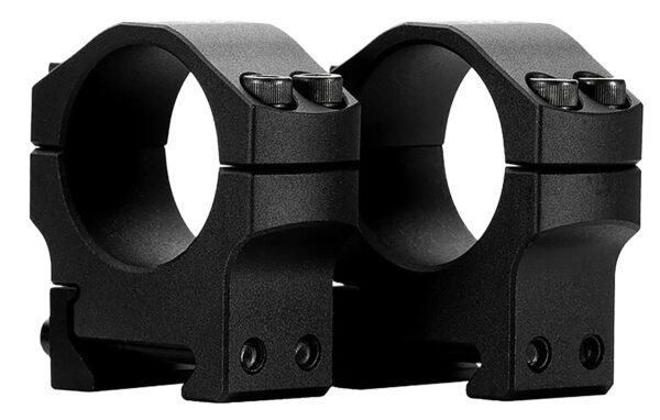 Mdt Sporting Goods Inc 103548BLK Premier Scope Ring Set Black Aluminum 34mm Tube, 1" Medium — view 1