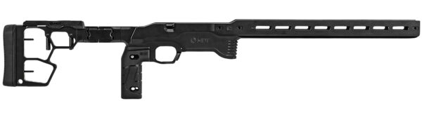 Mdt Sporting Goods Inc 114882BLK ACC Premier Gen2 Chassis System Cerakote Black Aluminum Fits Ruger American Rimfire Right Hand — view 1